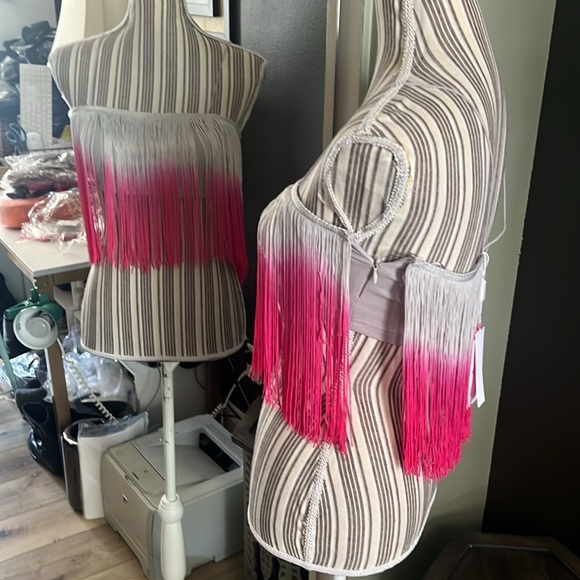🛑 1 hour sale. Free People, Lisa Maree, ombre fringe top, various sizes - Picture 5 of 9